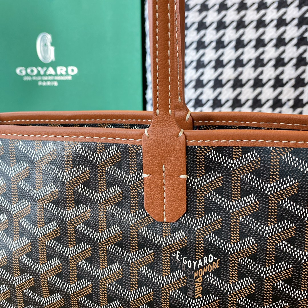 Goyard Artois Small Tote Bag, Classic color scheme, canvas fabric with a refreshing scent, exquisite craftsmanship, Size: 30×14×25cm. 