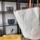 Goyard Double-sided Canvas Shopping Bag with Patchwork Logo, Beach Bag, Single Shoulder Handbag for Women, Size: 57*27*35cm