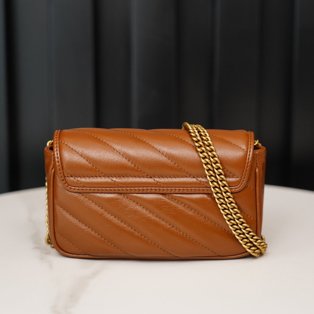 Gucci Marmont Caramel Suede Mini