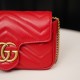 Gucci Marmont Red Suede Mini