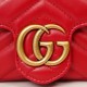 Gucci Marmont Red Suede Mini