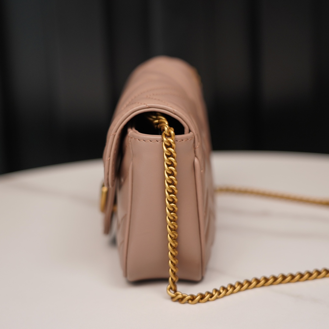 Gucci Marmont Milk Tea Brown Mini