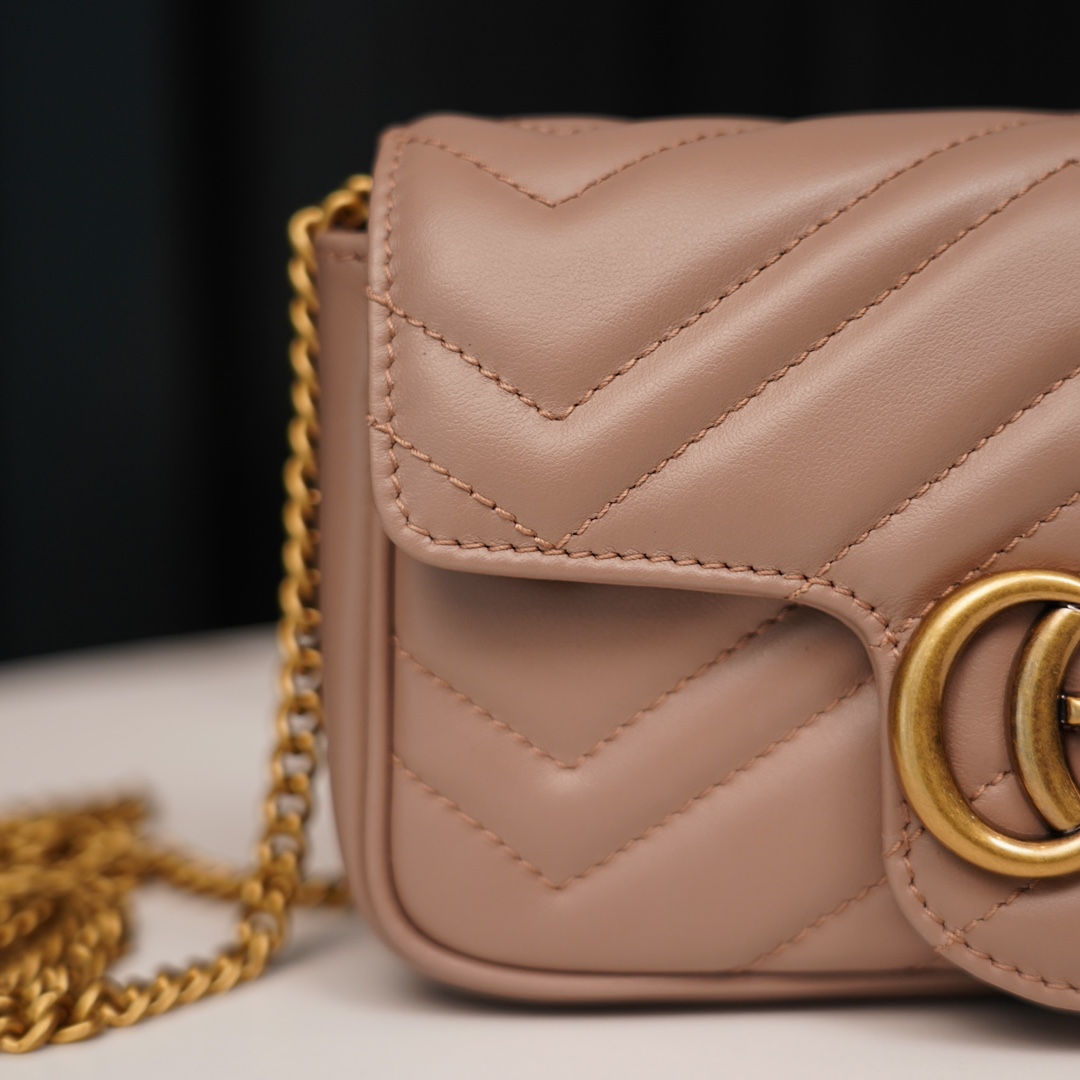 Gucci Marmont Milk Tea Brown Mini