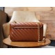 Gucci Marmont Caramel Small, Brown Twill Stitched Leather