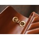 Gucci Marmont Caramel Small, Brown Twill Stitched Leather