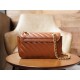 Gucci Marmont Caramel Mini, Brown Twill Stitched Leather