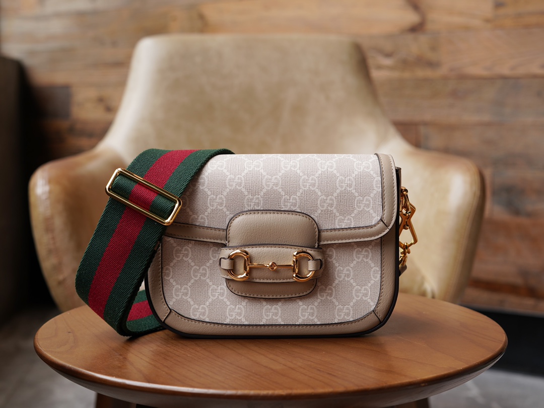 Gucci 1955 Series Mini Handbag in Oatmeal GG Supreme Canvas