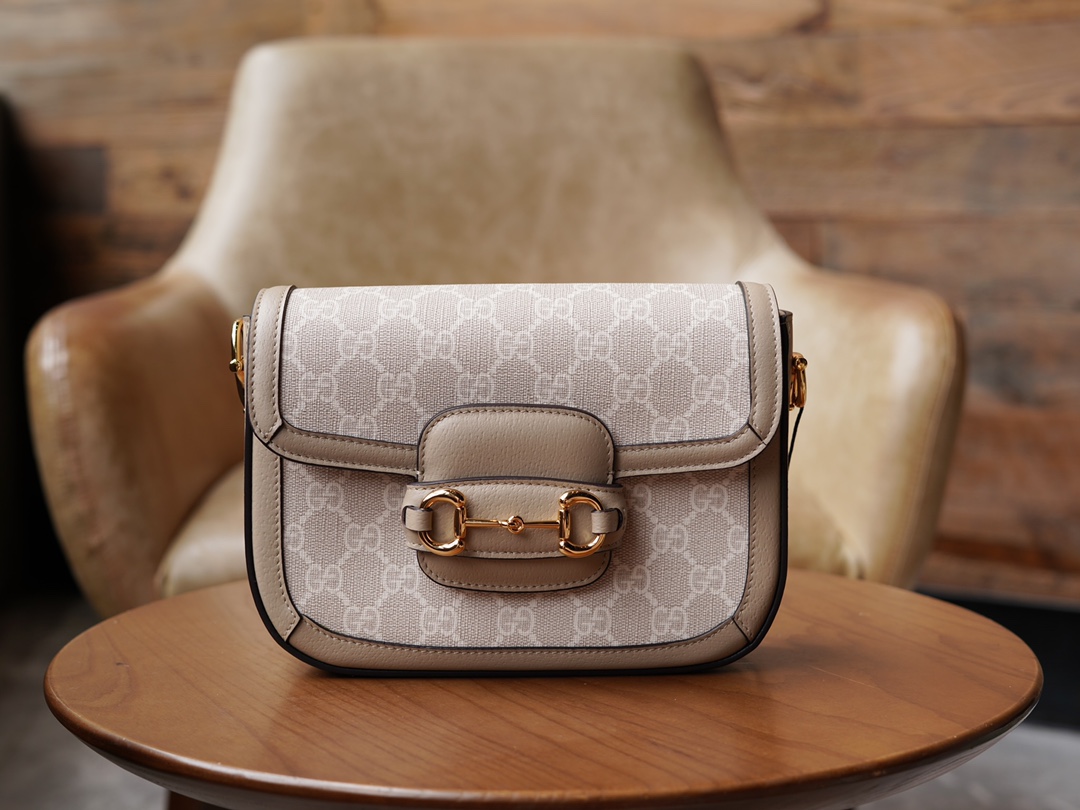 Gucci 1955 Series Mini Handbag in Oatmeal GG Supreme Canvas