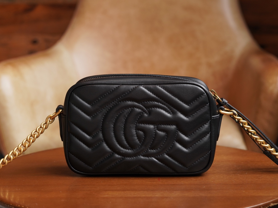 Gucci Marmont Series Mini Camera Bag in Black