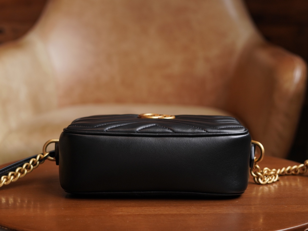 Gucci Marmont Series Mini Camera Bag in Black