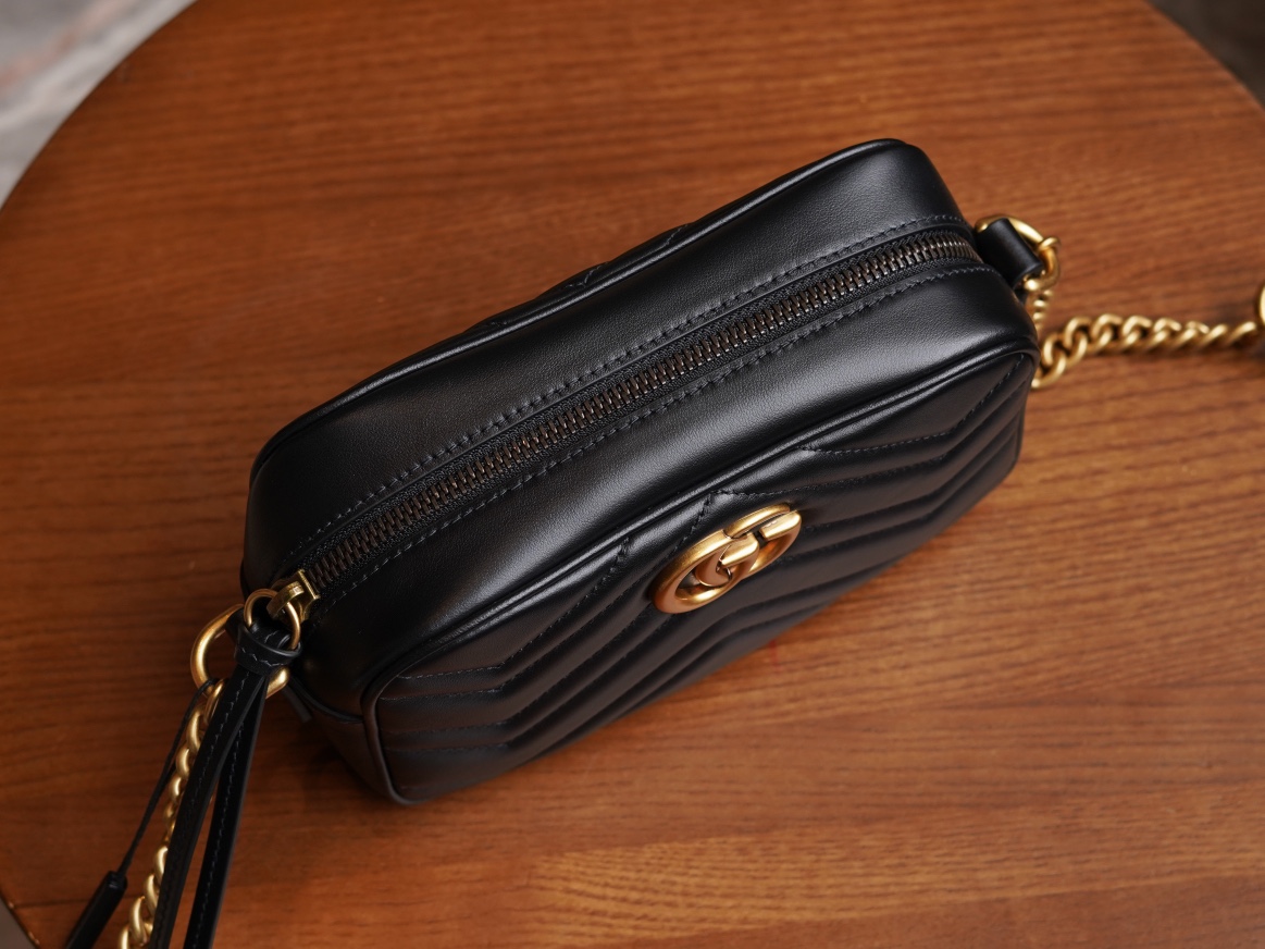 Gucci Marmont Series Mini Camera Bag in Black