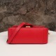 Gucci Marmont Messenger Bag in Large Red, Small Size, with Leather Top Handle and Chain Shoulder Strap, Stitched V-Shaped Leather Material