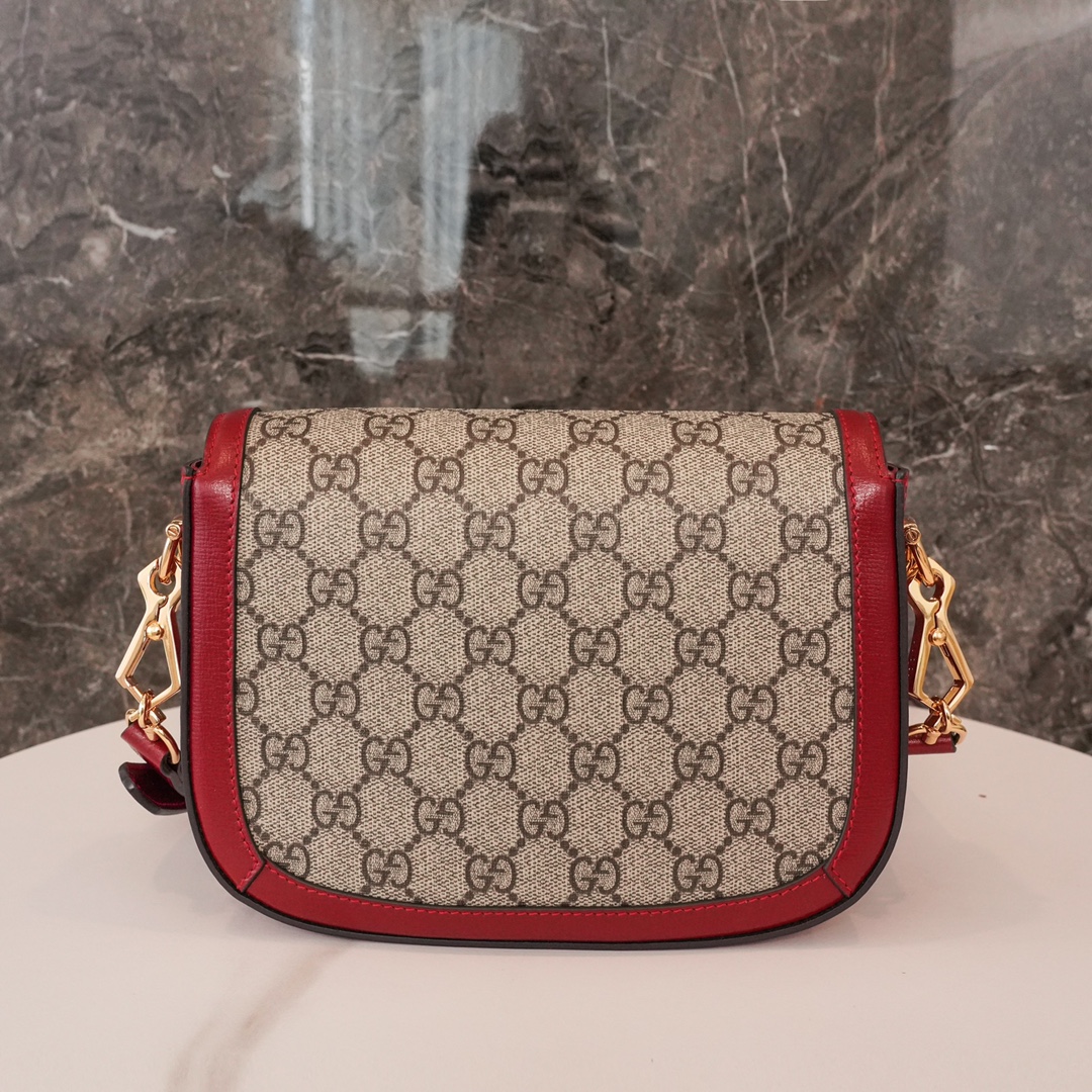 Gucci Horsebit 1955 Series Mini Handbag in Red