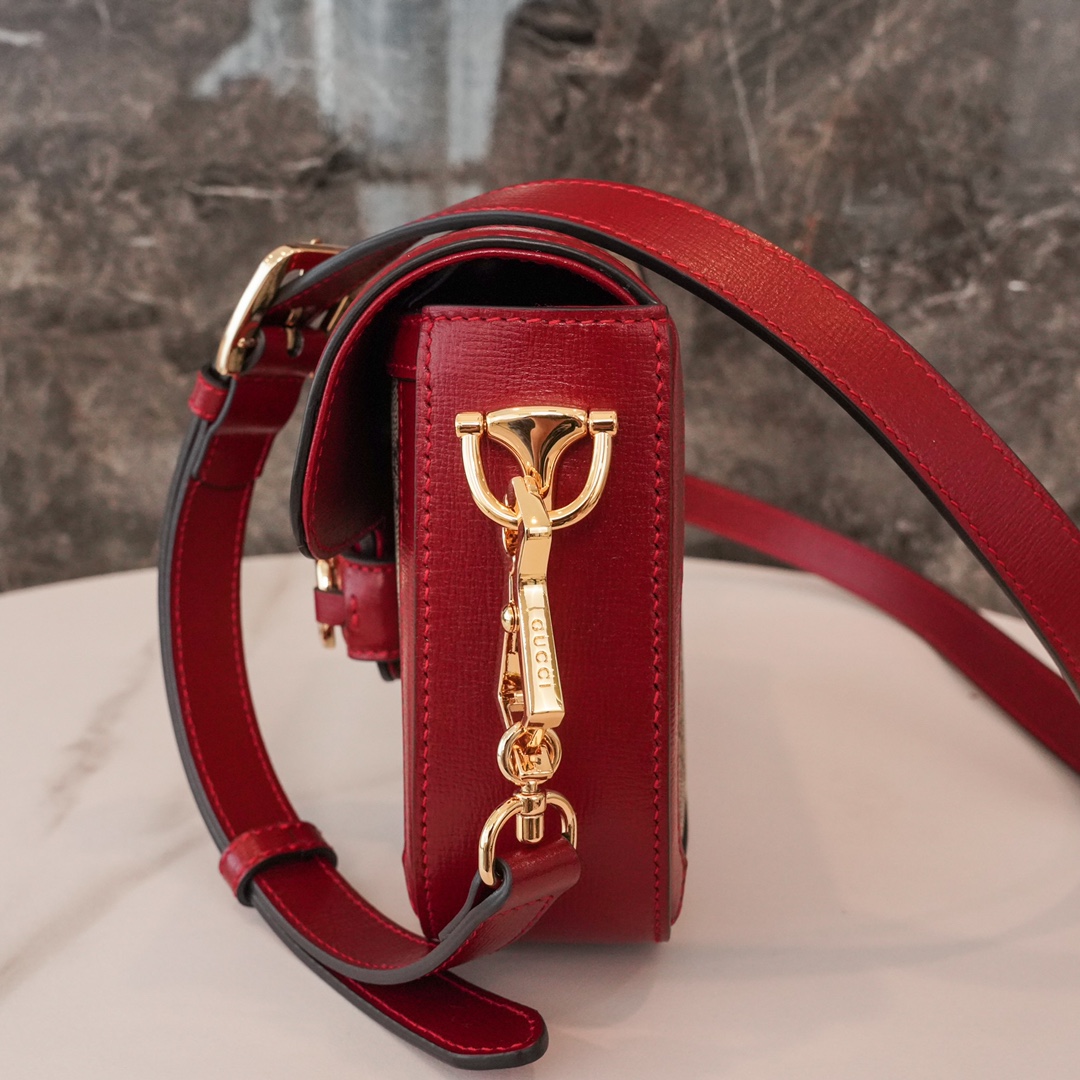 Gucci Horsebit 1955 Series Mini Handbag in Red