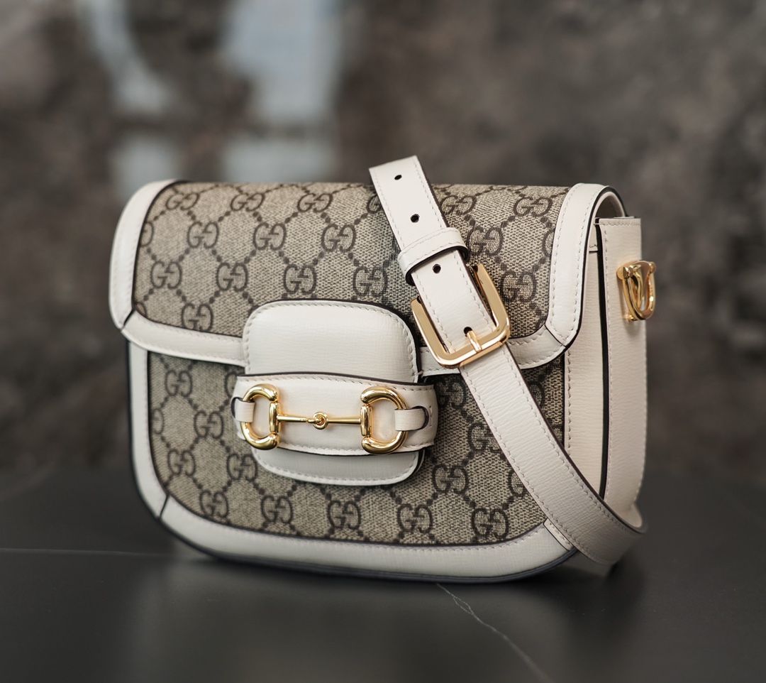 Gucci Horsebit 1955  Mini Handbag in White