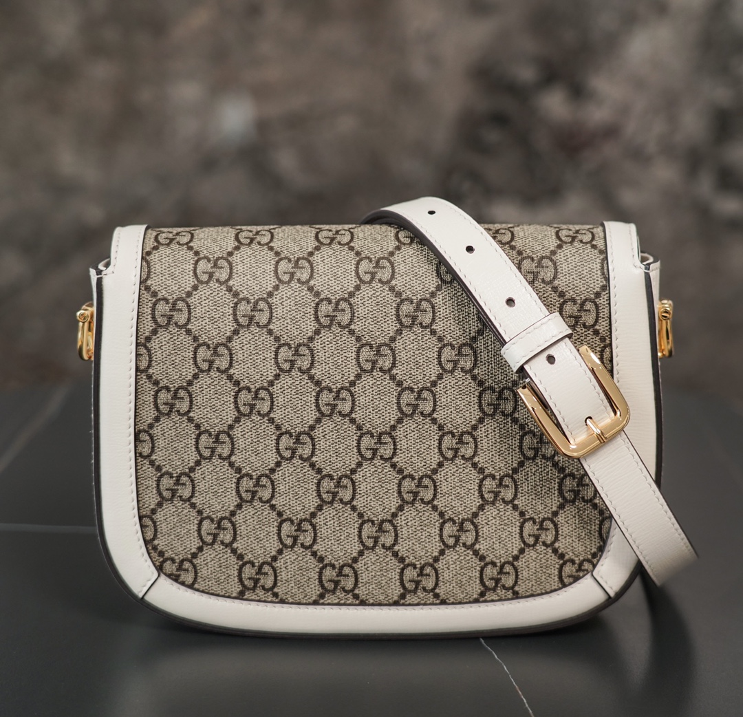 Gucci Horsebit 1955  Mini Handbag in White