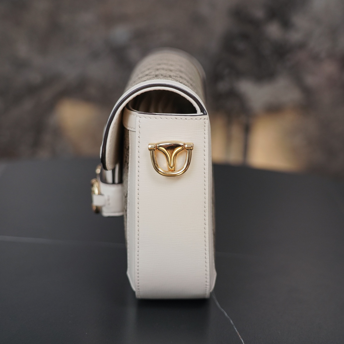 Gucci Horsebit 1955  Mini Handbag in White