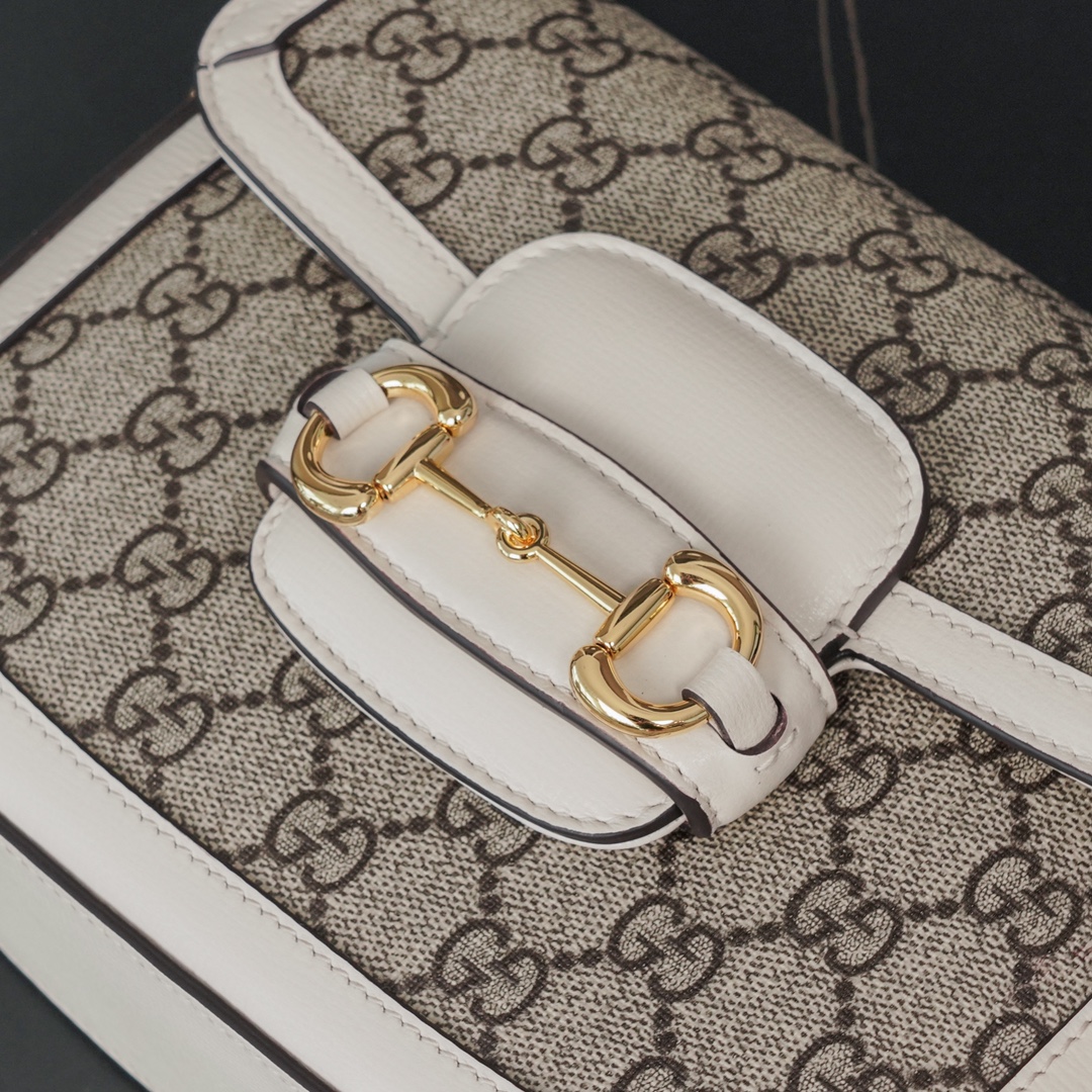 Gucci Horsebit 1955  Mini Handbag in White