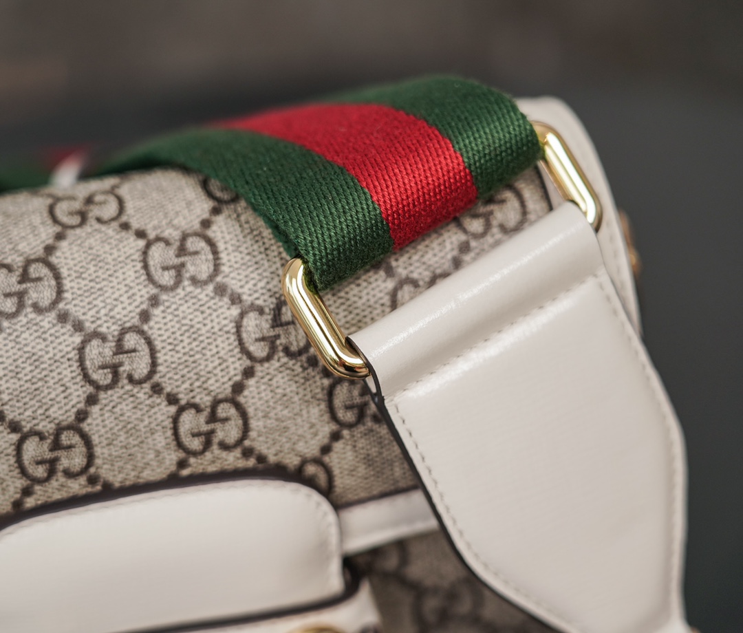 Gucci Horsebit 1955  Mini Handbag in White