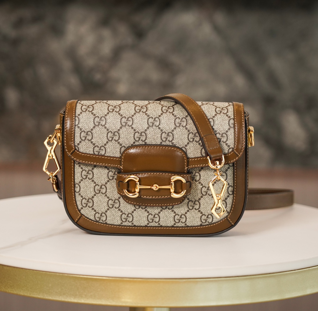 Gucci Horsebit 1955 Mini Handbag in Brown