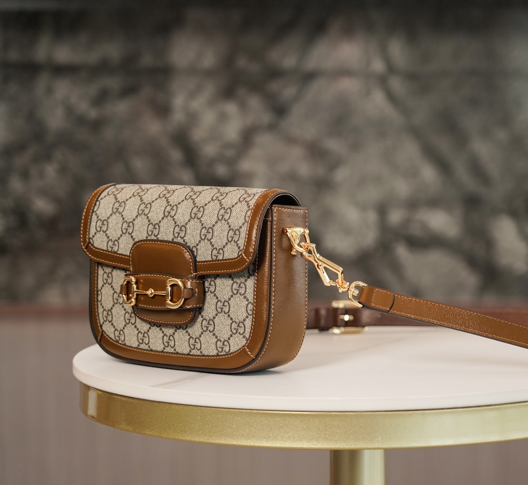 Gucci Horsebit 1955 Mini Handbag in Brown