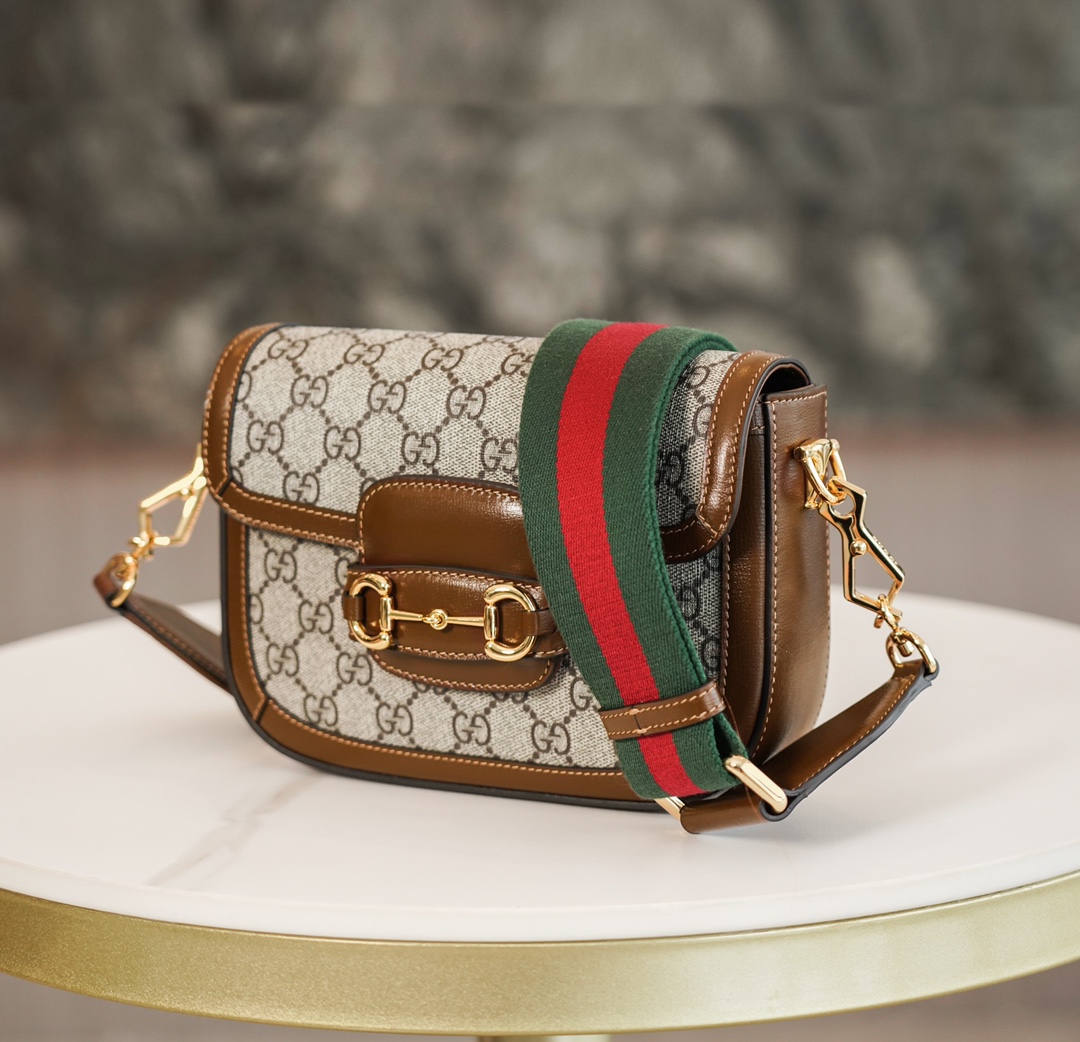 Gucci Horsebit 1955 Mini Handbag in Brown