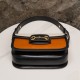 Gucci Horsebit 1955  All Leather Series Burnt Orange, Small Size, Made of Burnt Orange and White Leather