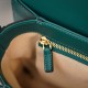 Gucci Horsebit 1955  All Leather Series Sapphire Blue, Small Size, Made of Blue and Green Twill Stitched Leather