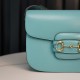 Gucci Horsebit 1955  All Leather Series Tiffany Blue, Small Size