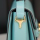 Gucci Horsebit 1955  All Leather Series Tiffany Blue, Small Size