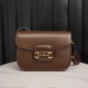 Gucci Horsebit 1955  All Leather Series Caramel, Small Size