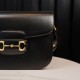 Gucci Horsebit 1955  All Leather Series Black, Small Size