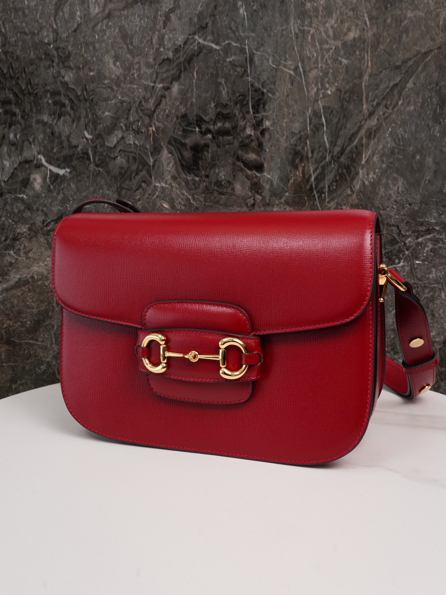 Gucci Horsebit 1955 All Leather Series Big Red, Small Size