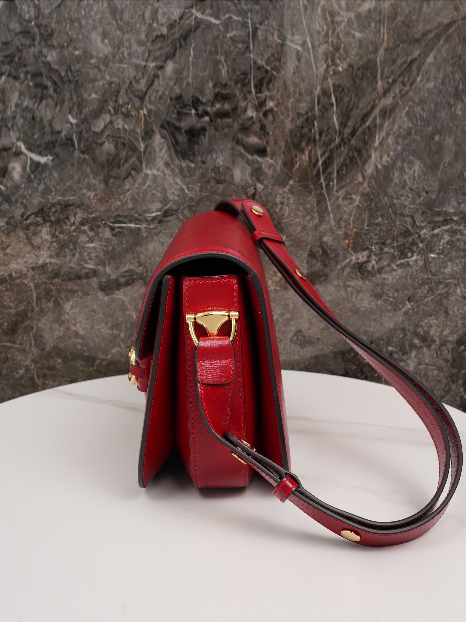 Gucci Horsebit 1955 All Leather Series Big Red, Small Size