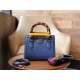 Diana Bamboo Series Mini Tote Bag, Sapphire Blue