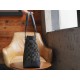 Ophidia Black Denim Medium Tote Bag