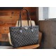 Ophidia Black Denim Medium Tote Bag