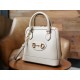 Gucci Horsebit 1955 Series Small Shell Bag, White