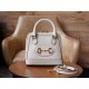 Gucci Horsebit 1955 Series Mini Shell Bag, White