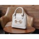 Gucci Horsebit 1955 Series Mini Shell Bag, White