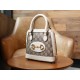 Gucci Horsebit 1955 Series Mini Shell Bag, White