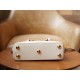 Gucci Horsebit 1955 Series Mini Shell Bag, White