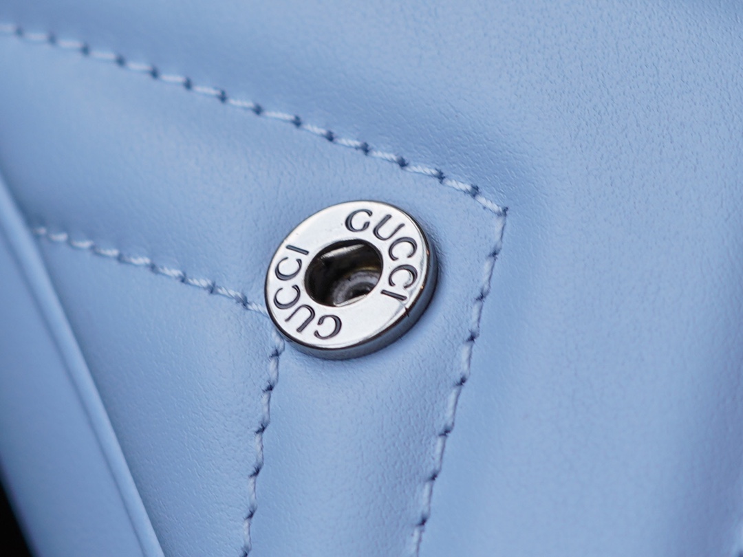 GG Marmont Macaron Super Mini, Light Blue