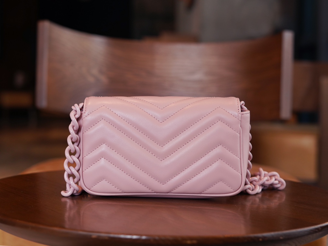 GG Marmont Macaron Super Mini, Light Pink