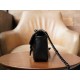 GG Marmont Series Mini Handbag, Black Gun Color