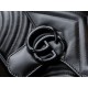 GG Marmont Series Mini Handbag, Black Gun Color