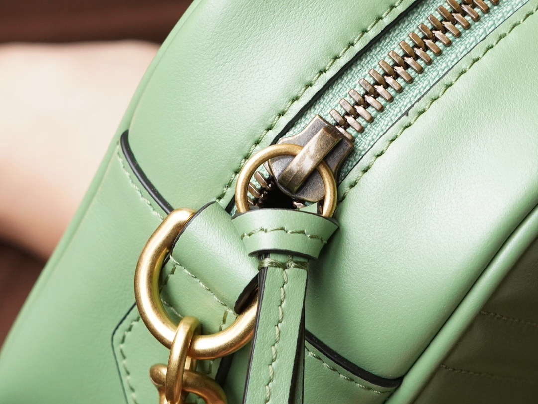 GG Marmont Series Small Shoulder Bag, Avocado Green