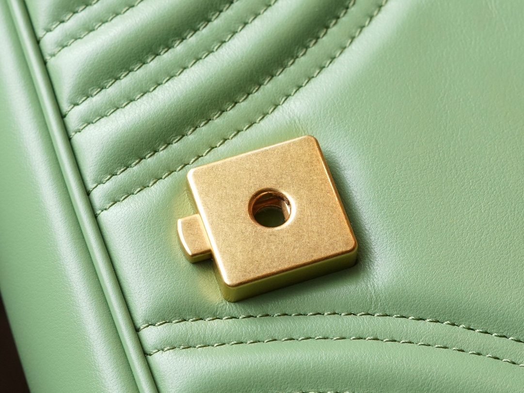 This GG Marmont Series Small Chain Bag in Avocado Green