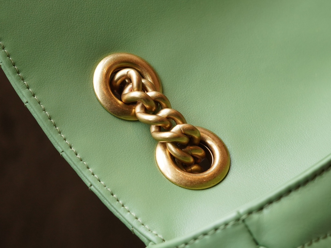 This GG Marmont Series Small Chain Bag in Avocado Green