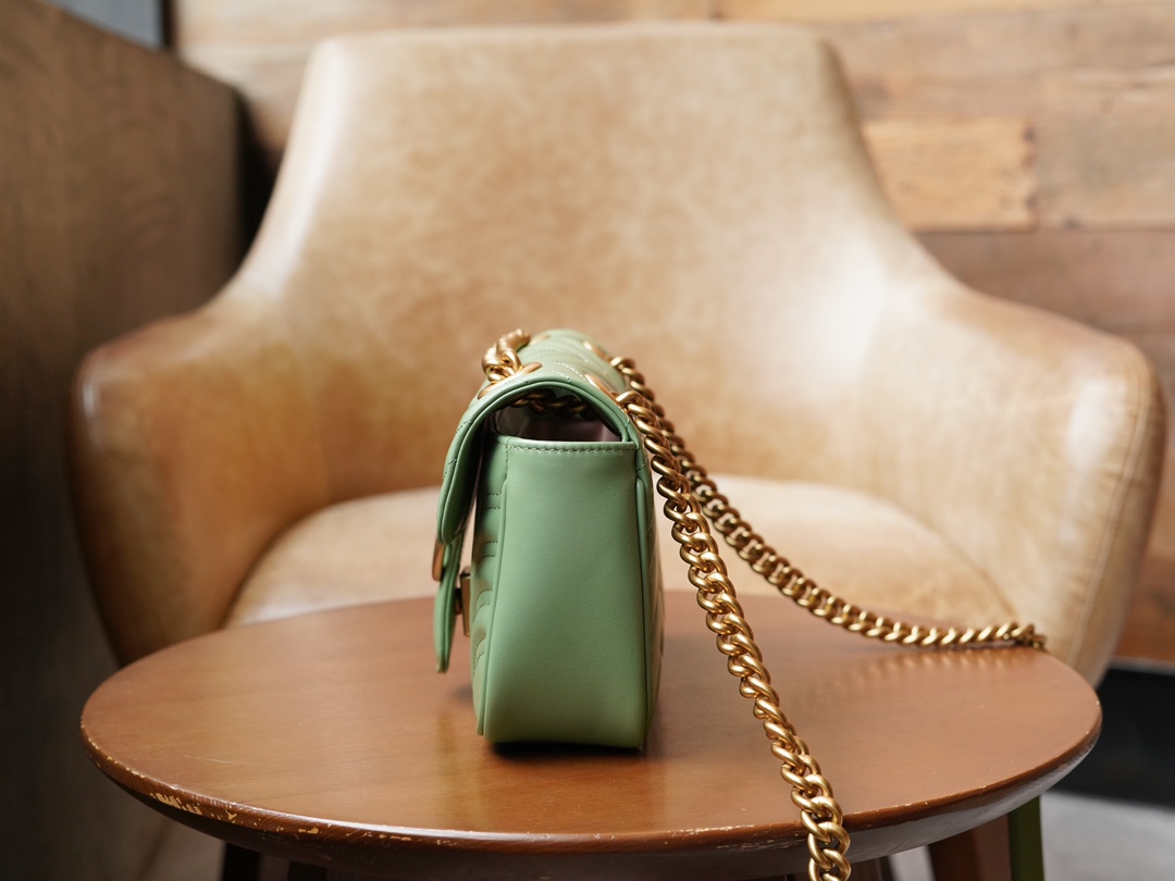 GG Marmont Series Super Mini Handbag in Avocado Green